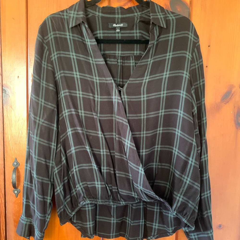 Wrap top madewell top
